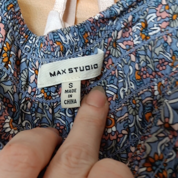 Floral Blue Maxi Skirt - Picture 2 of 9